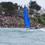 Semaine du Golfe - Gildas Flahault à bord de la Rieuse